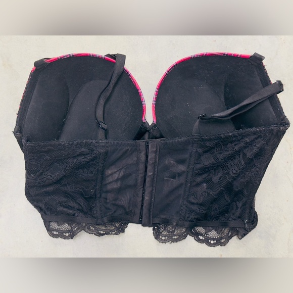 Victoria’s Secret Bombshell Push Up Bra Corset Longline Bra Size 36D - Picture 3 of 7